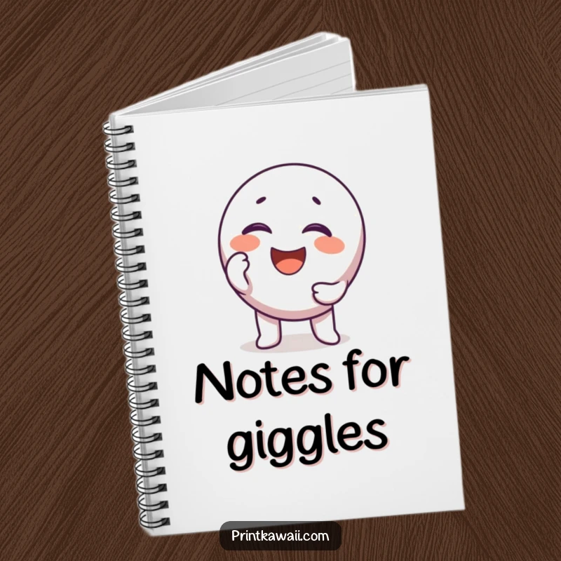 Funny round key character notebook, ready to unlock creative ideas and giggles, a useful funny gift.