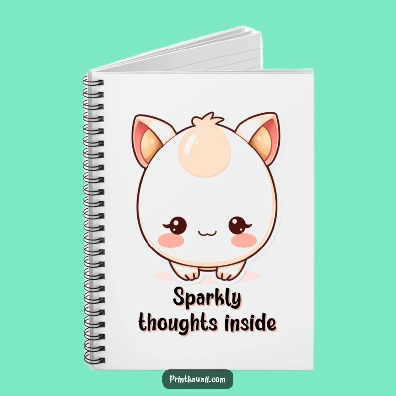 Funny Kawaii Notebook: Cute Character's Blushing Thoughts Journal