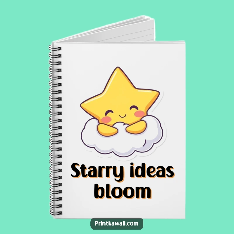 Funny Star Hugging Cloud Notebook: Jot Down Your Celestial Dreams!