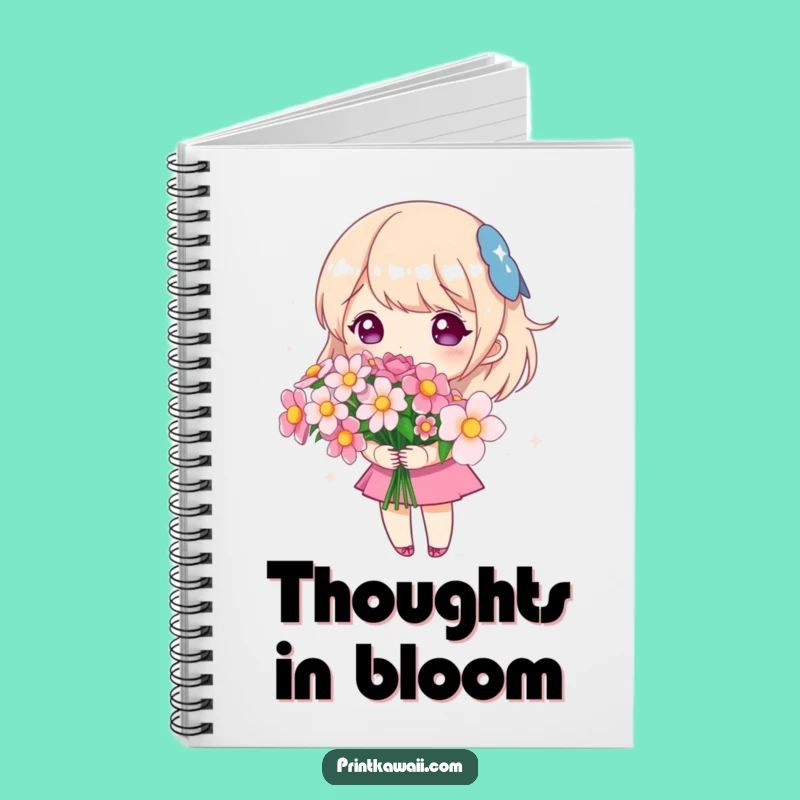 Funny Cute Flowers Notebook - Journal Your Blooming Ideas