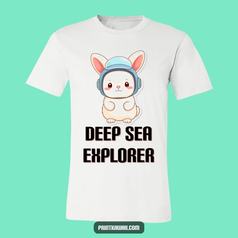 Funny Bunny Diver T-Shirt: Quirky Costume Design for Gift