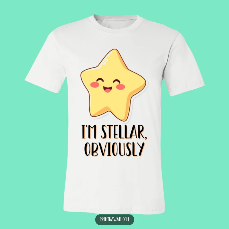 Funny Happy Star T-Shirt: Joyful Star Character Tee for a Cheerful Vibe