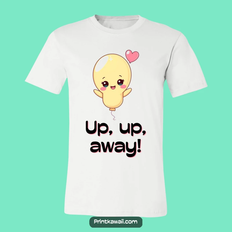 Funny Pastel Balloon T-Shirt: Cheerful Character Design for Joyful Wear