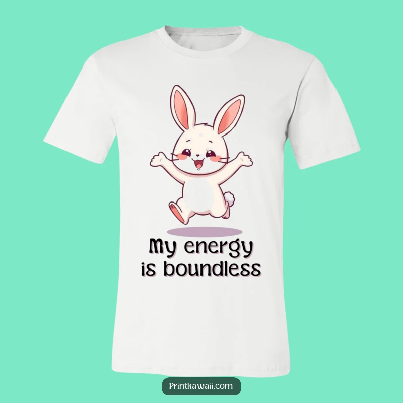 Funny Playful Bunny T-Shirt - Hop into Fun, Great Gift