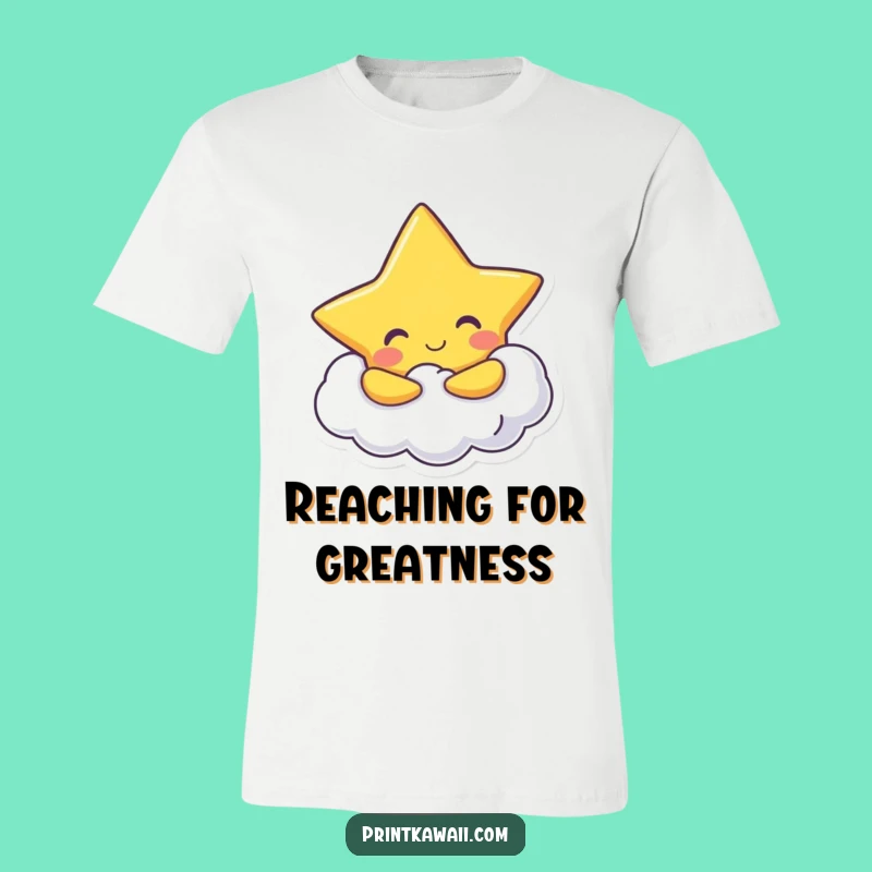 Funny Star Hugging Cloud T-Shirt: Celestial Humor Apparel Gift