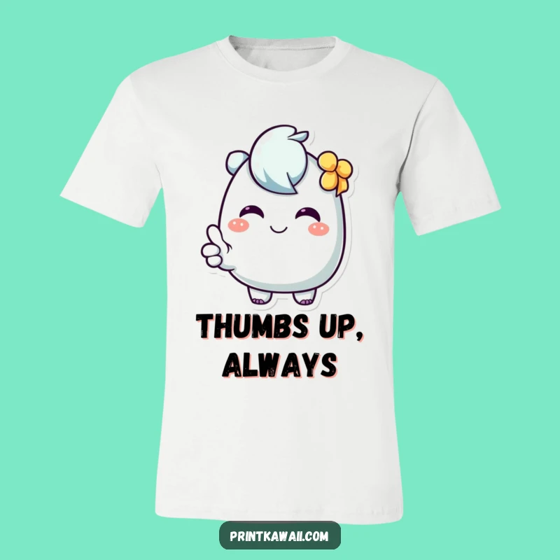Funny Thumbs Up Tee: Spread Positivity with This Cheerful Character Shirt