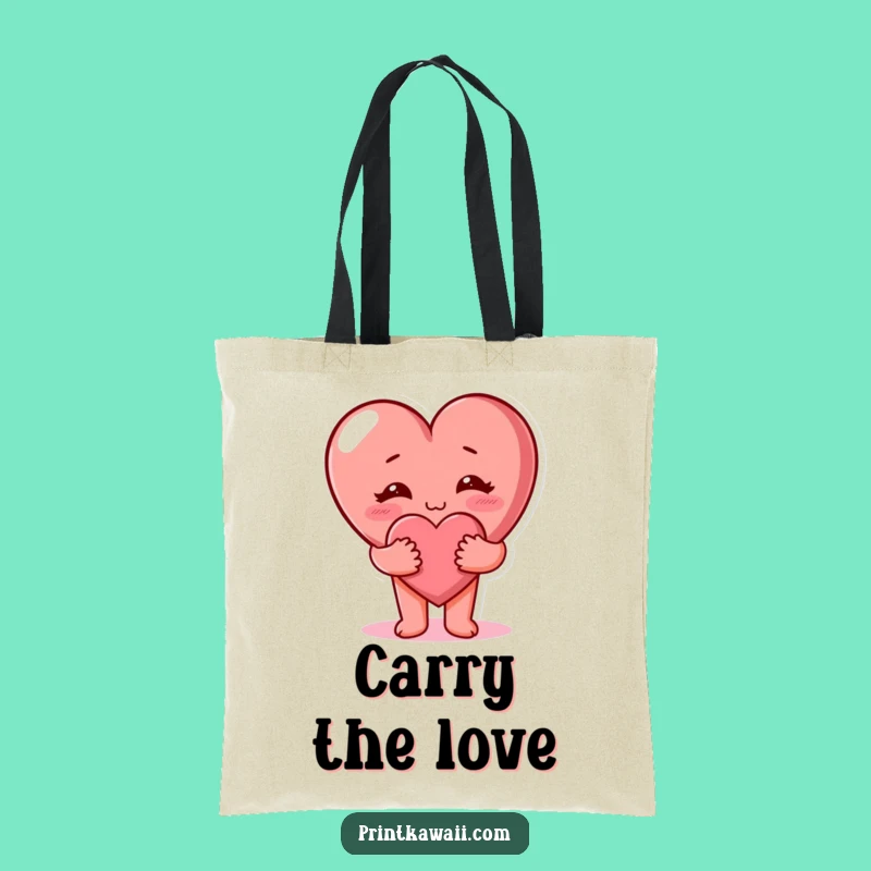 Funny Heart Hug Tote Bag - Carry Your Love Everywhere