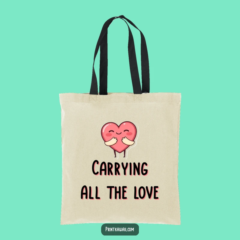 Funny Heart Hug Tote Bag: Carry Love Everywhere - A Sweet Gift