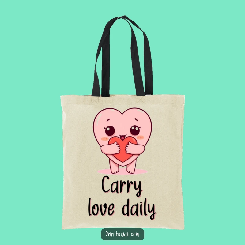Funny Hugging Heart Tote Bag: Carry Your Love with This Sweet Accessory