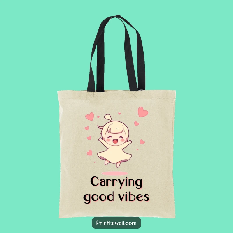 Funny Joyful Spin Tote Bag: Carry Your Happiness Everywhere You Go